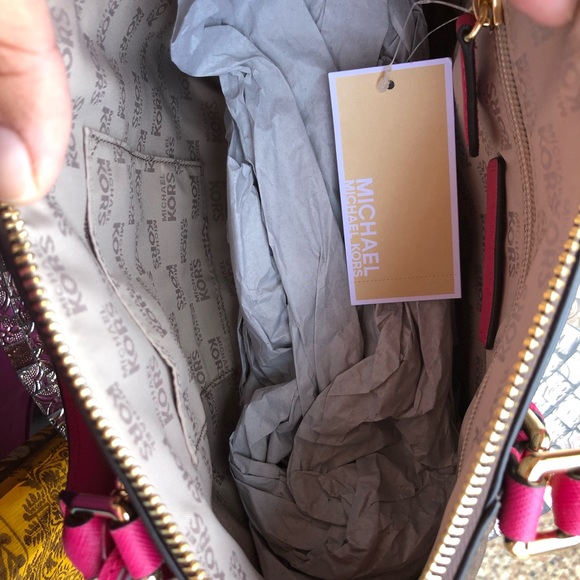 Michael kors medium Ciara crossbody bag brown/pink - Picture 6 of 8